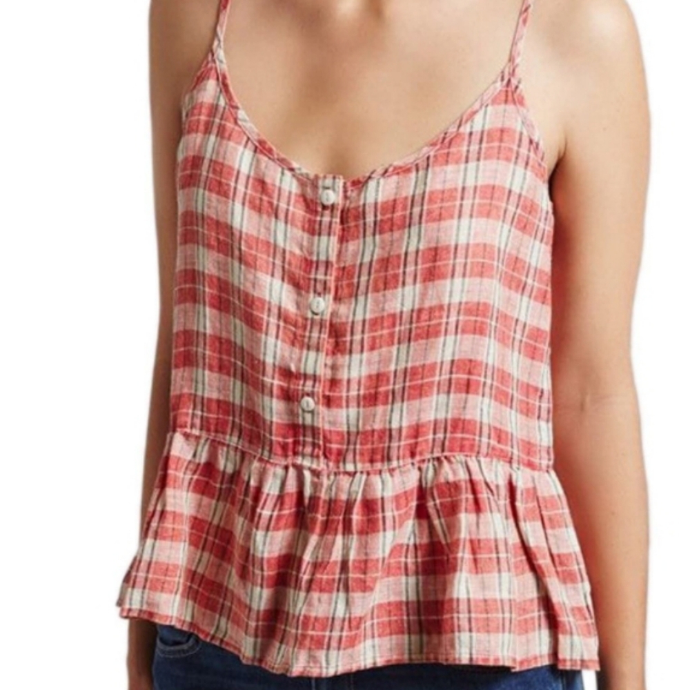 CURRENT/ELLIOTT "The Workwear Peplum" Cami…